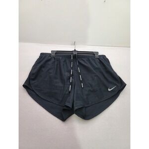 Nike Dri-Fit Running Shorts Lightweight Lined Black Womens‎ L Geometric Pattern